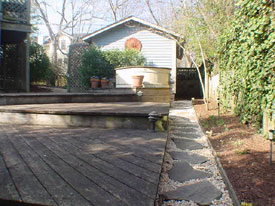 Deck, Hot tub, Garage