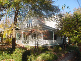 Sideview of the Front of the Home