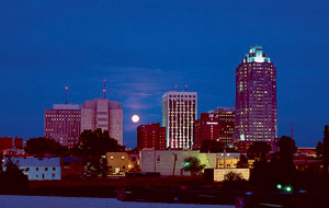 Moonrise over Raleigh